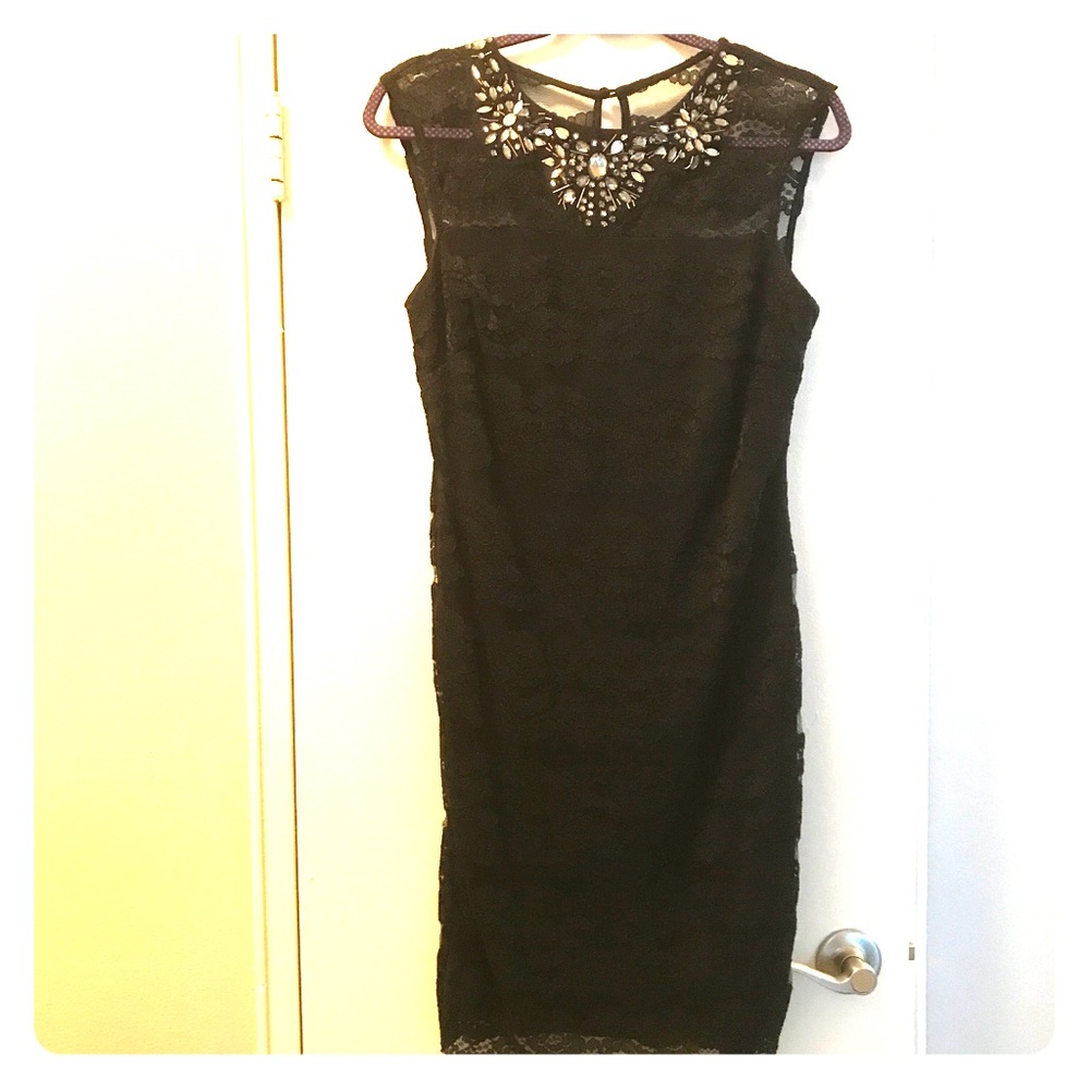 Black above the knee dress